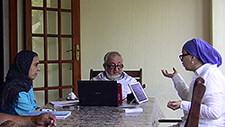 Qur'an session via the Internet