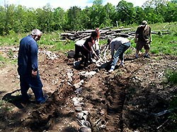 building a road at the main AQRT Center