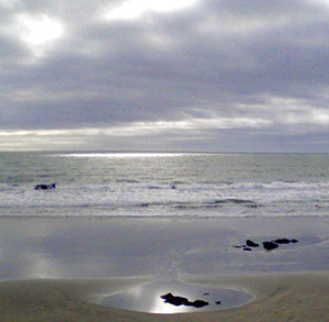serene ocean scene
